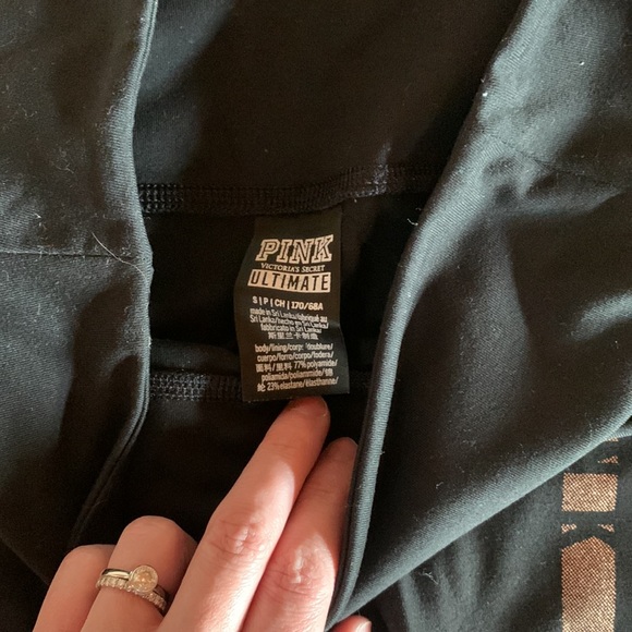 VS PINK_black and gold legging - Picture 4 of 4